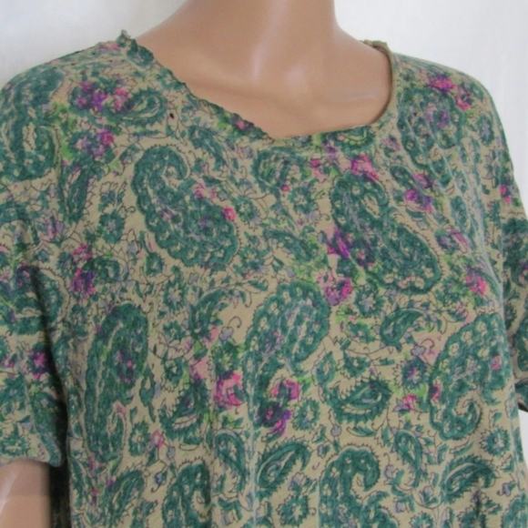 Magnolia Pearl Floral Blockprint Tee Dress, Demi OS - Picture 6 of 11